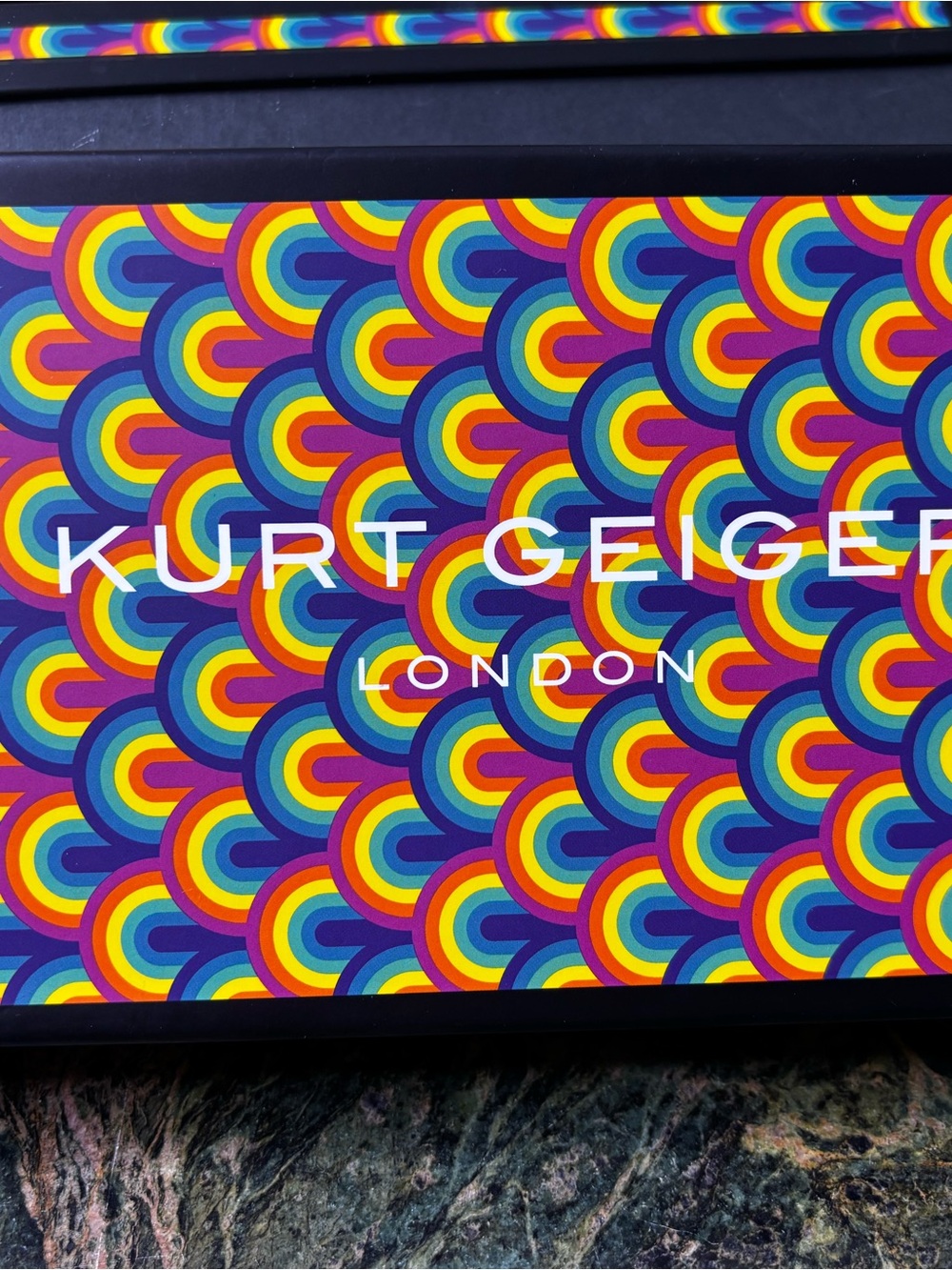 Kurt Geiger Multicolor Rainbow Arch Pattern Box